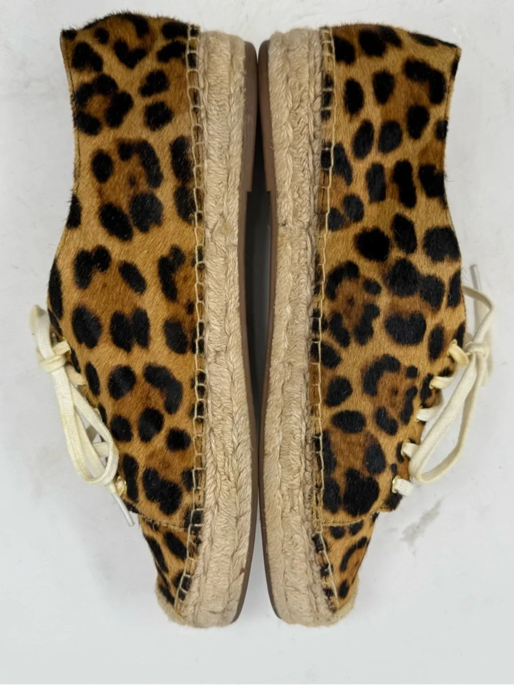 J. Crew Espadrille sneakers leopard calf hair Casual Comfort Women’s US 8.5